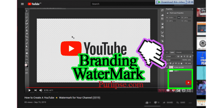 Making A Youtube Channel Watermark With Photos Purlipse