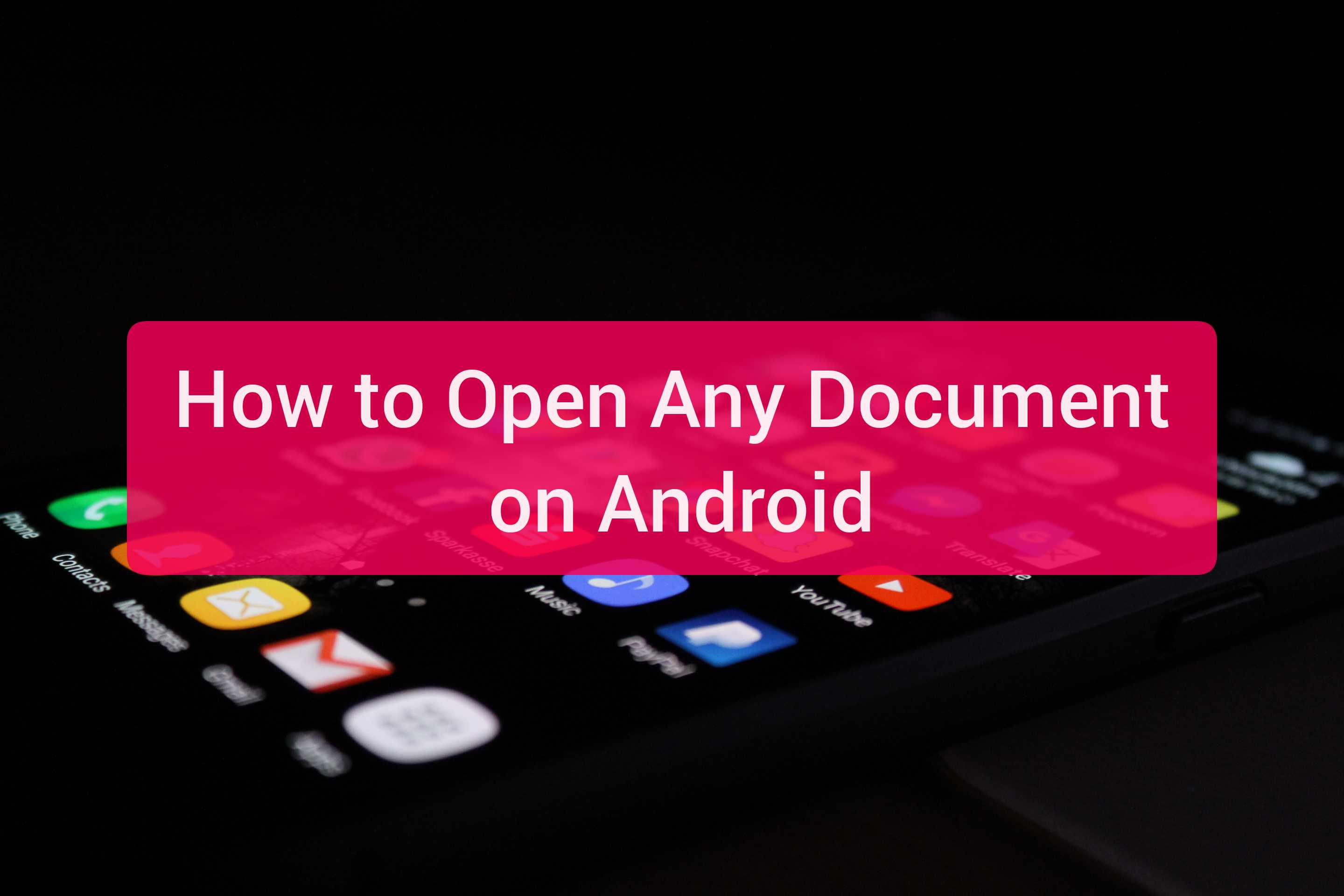 How to open PDF files on android