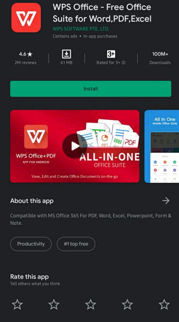 Easily Open PDF files with WPS Office