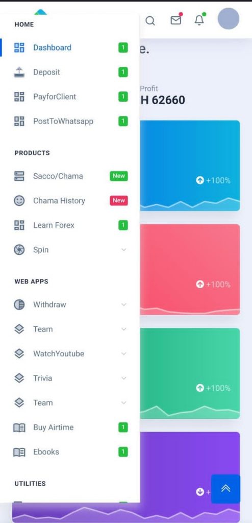 Helaempire dashboard overview