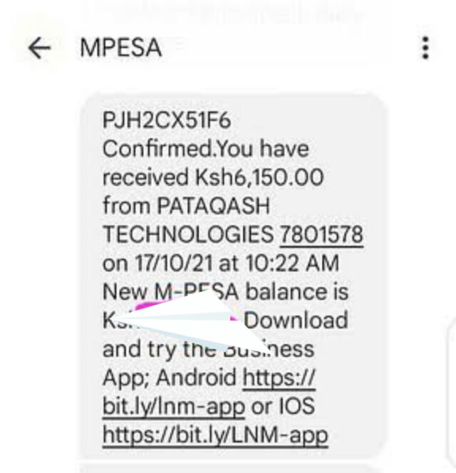 PataQash Technologies mpesa 3